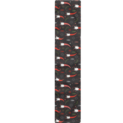 Christmas Gnomes Pattern Print Table Runner
