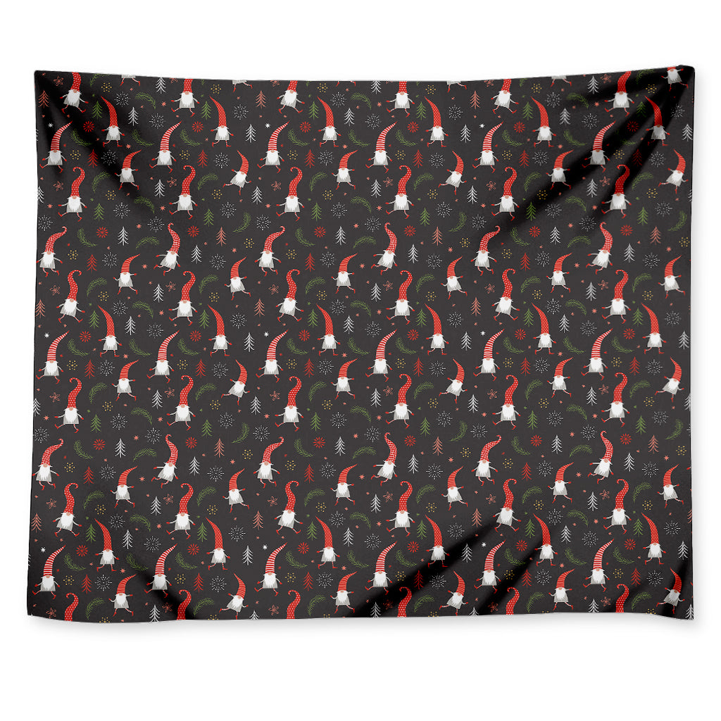 Christmas Gnomes Pattern Print Tapestry