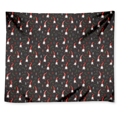 Christmas Gnomes Pattern Print Tapestry