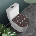 Christmas Gnomes Pattern Print Toilet Lid Cover