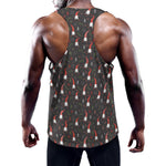 Christmas Gnomes Pattern Print Training Tank Top