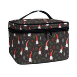 Christmas Gnomes Pattern Print Travel Makeup Bag