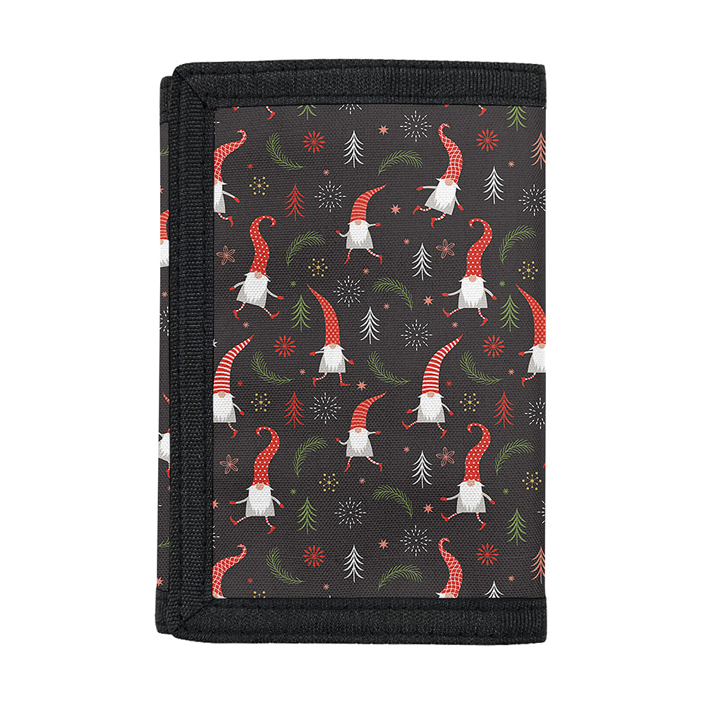 Christmas Gnomes Pattern Print Trifold Wallet