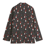 Christmas Gnomes Pattern Print Women's Blazer