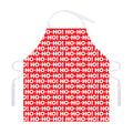 Christmas Ho Ho Ho Pattern Print Adjustable Apron