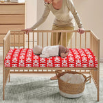 Christmas Ho Ho Ho Pattern Print Baby Crib Sheet