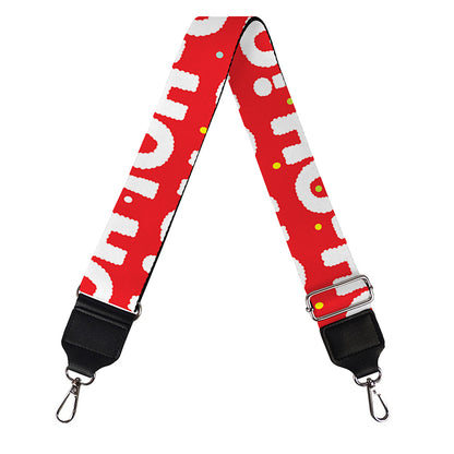 Christmas Ho Ho Ho Pattern Print Bag Strap