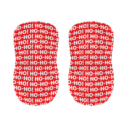 Christmas Ho Ho Ho Pattern Print Bar Stool Covers
