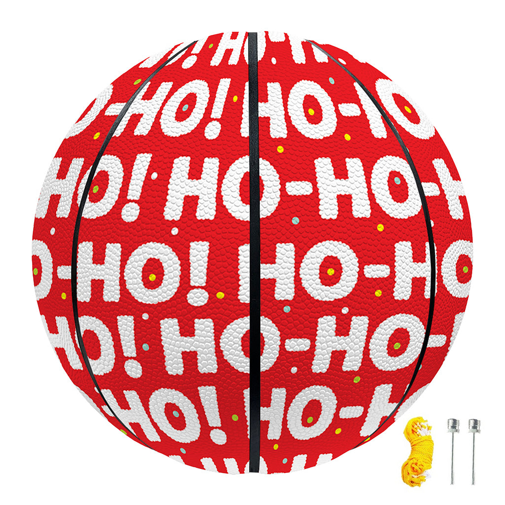 Christmas Ho Ho Ho Pattern Print Basketball