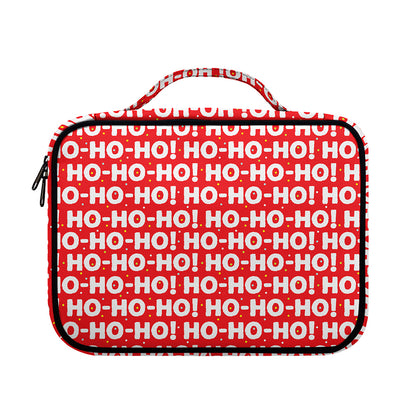 Christmas Ho Ho Ho Pattern Print Briefcase Bible Bag