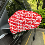 Christmas Ho Ho Ho Pattern Print Car Side Mirror Covers