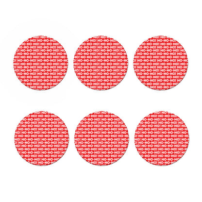 Christmas Ho Ho Ho Pattern Print Coaster Set