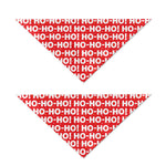 Christmas Ho Ho Ho Pattern Print Dog Bandana