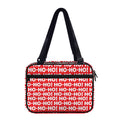 Christmas Ho Ho Ho Pattern Print Double Strap Bible Bag