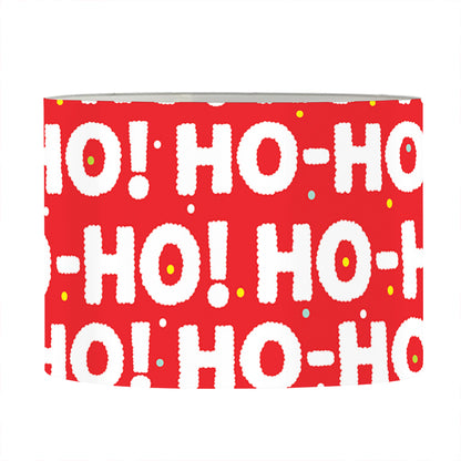 Christmas Ho Ho Ho Pattern Print Drum Lamp Shade