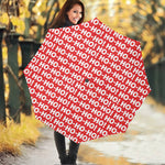 Christmas Ho Ho Ho Pattern Print Foldable Umbrella