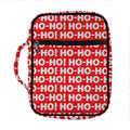 Christmas Ho Ho Ho Pattern Print Front Pocket Bible Bag