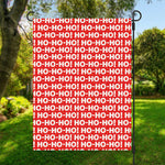 Christmas Ho Ho Ho Pattern Print Garden Flag