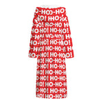 Christmas Ho Ho Ho Pattern Print Hooded Bathrobe