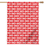 Christmas Ho Ho Ho Pattern Print House Flag