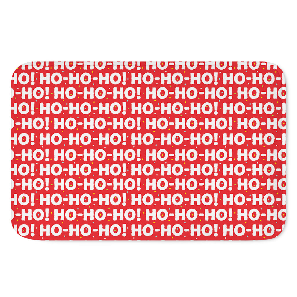 Christmas Ho Ho Ho Pattern Print Indoor Door Mat