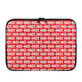 Christmas Ho Ho Ho Pattern Print Laptop Sleeve