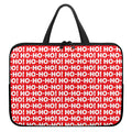 Christmas Ho Ho Ho Pattern Print Laptop Sleeve With Handle