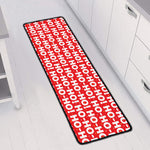 Christmas Ho Ho Ho Pattern Print Long Kitchen Mat
