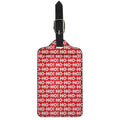 Christmas Ho Ho Ho Pattern Print Luggage Tag