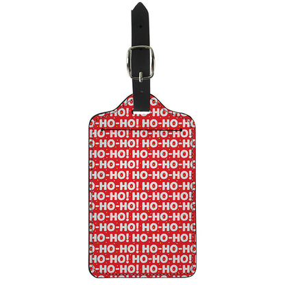 Christmas Ho Ho Ho Pattern Print Luggage Tag