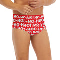 Christmas Ho Ho Ho Pattern Print Men's Briefs