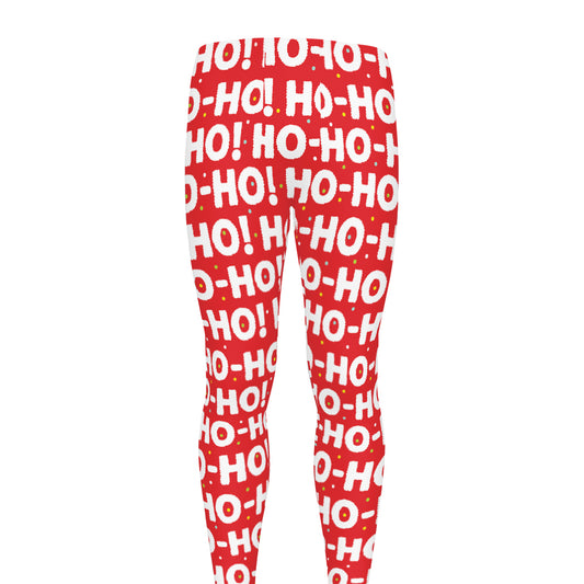 Christmas Ho Ho Ho Pattern Print Men's leggings