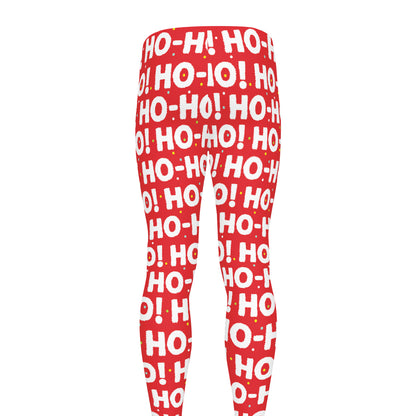 Christmas Ho Ho Ho Pattern Print Men's leggings