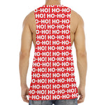 Christmas Ho Ho Ho Pattern Print Men's Muscle Tank Top