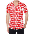 Christmas Ho Ho Ho Pattern Print Men's Shirt