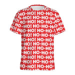 Christmas Ho Ho Ho Pattern Print Men's Sports T-Shirt