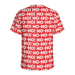 Christmas Ho Ho Ho Pattern Print Men's Sports T-Shirt