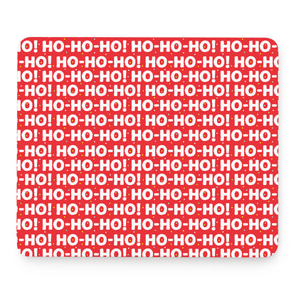 Christmas Ho Ho Ho Pattern Print Mouse Pad