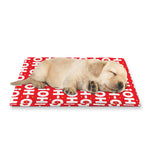 Christmas Ho Ho Ho Pattern Print Pet Cooling Mat Cover