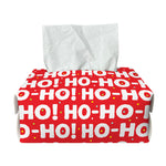 Christmas Ho Ho Ho Pattern Print Rectangle Tissue Box Cover