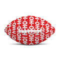 Christmas Ho Ho Ho Pattern Print Rugby Ball
