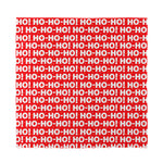 Christmas Ho Ho Ho Pattern Print Silk Bandana