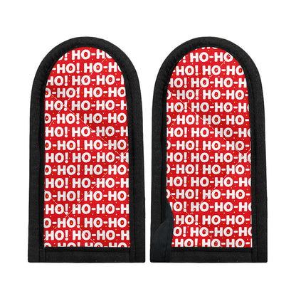 Christmas Ho Ho Ho Pattern Print Skillet Handle Cover