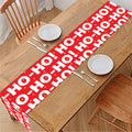 Christmas Ho Ho Ho Pattern Print Table Runner