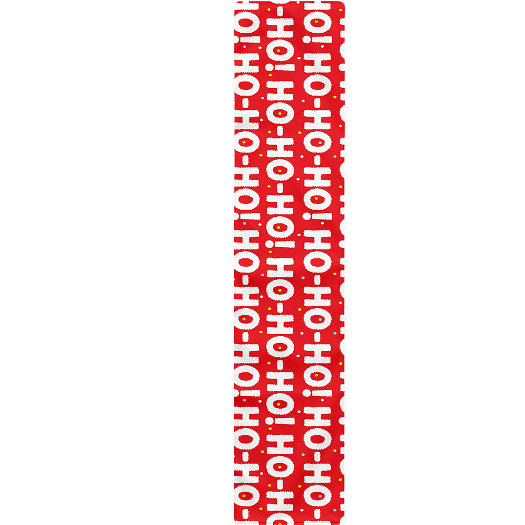Christmas Ho Ho Ho Pattern Print Table Runner