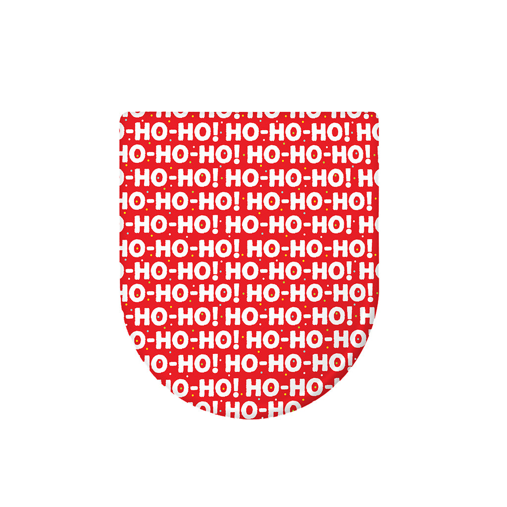 Christmas Ho Ho Ho Pattern Print Toilet Lid Cover