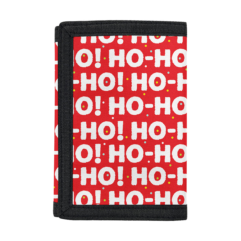 Christmas Ho Ho Ho Pattern Print Trifold Wallet