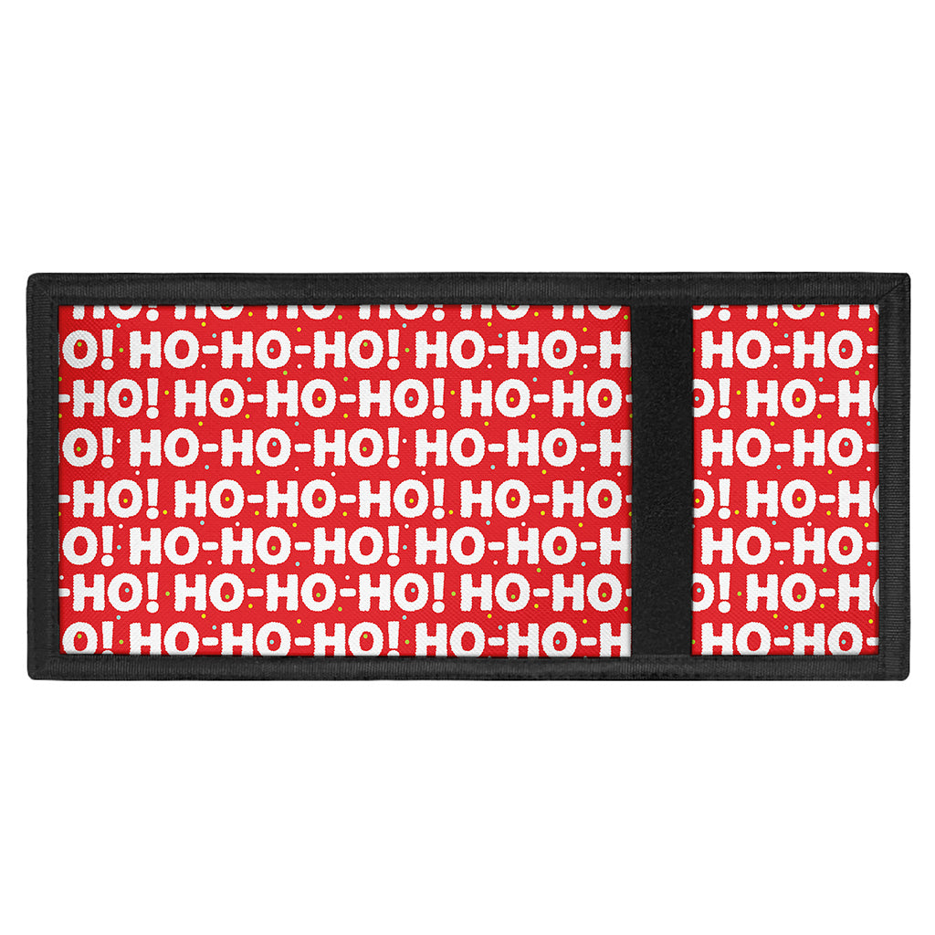 Christmas Ho Ho Ho Pattern Print Trifold Wallet
