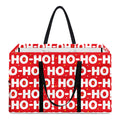 Christmas Ho Ho Ho Pattern Print Utility Tote Bag