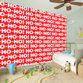 Christmas Ho Ho Ho Pattern Print Wall Sticker